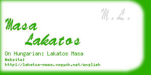 masa lakatos business card